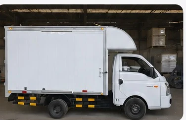Vista lateral del furgón cerrado Hyundai Porter H100 de URPA LOGÍSTICO